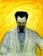 Eugene Jansson portratt av ernest thiel oil painting artist